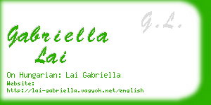 gabriella lai business card
